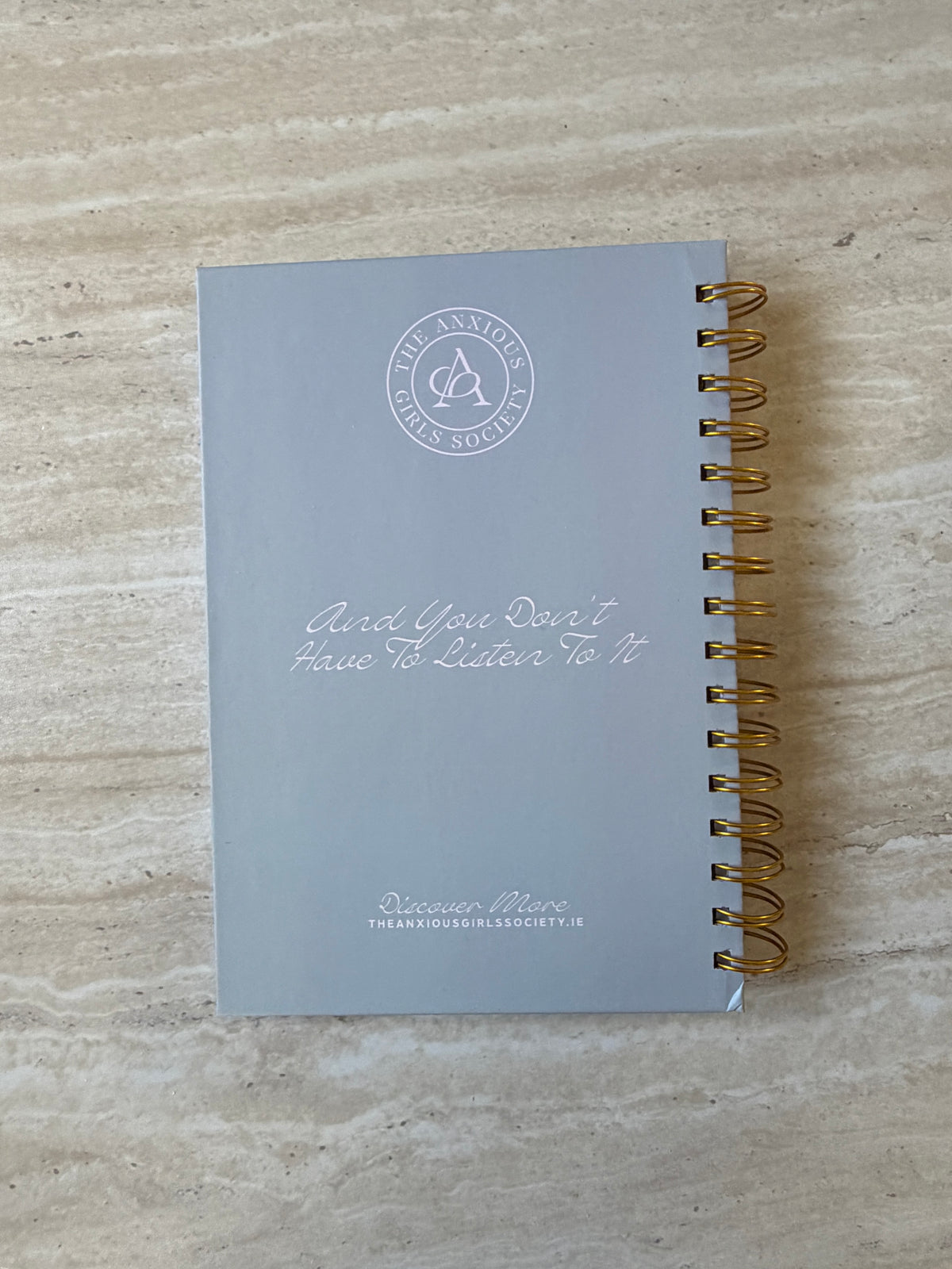 The ‘dont spiral’ notebook