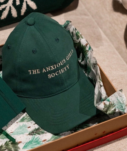 Anxious girls baseball hat (green)