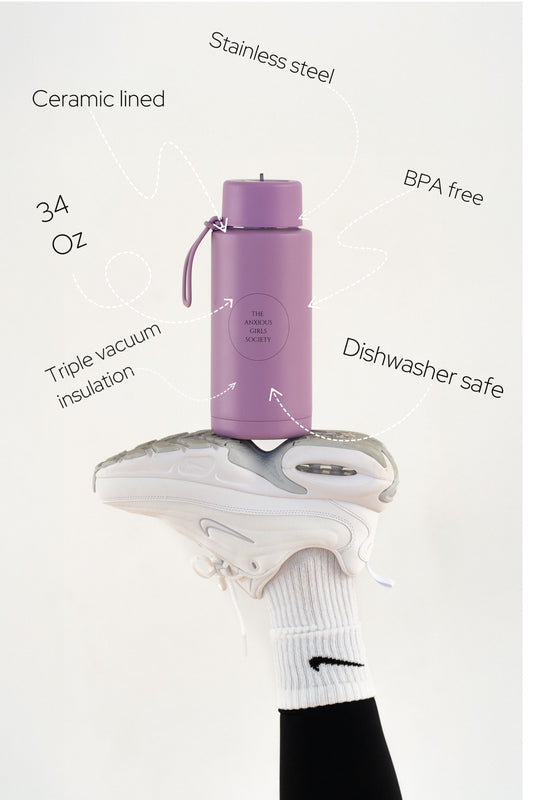 Lilac water bottle